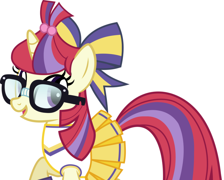 Size: 5315x4277 | Tagged: absurd resolution, adorkable, artist:nupiethehero, background pony, cheerleader, commission, cute, dancerbetes, derpibooru import, dork, moondancer, safe, show accurate, simple background, transparent background, vector