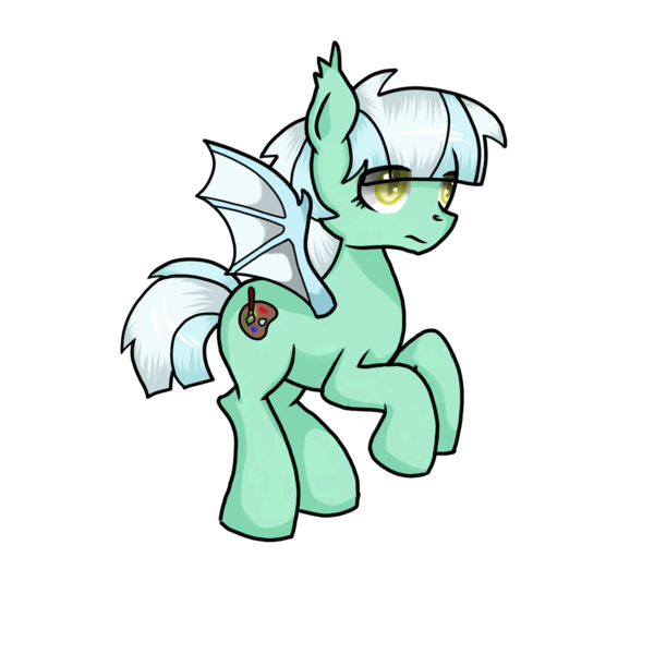 Size: 1600x1600 | Tagged: safe, artist:dazzlicious, derpibooru import, oc, oc:pastel palette, unofficial characters only, bat pony, pony, newbie artist training grounds, solo