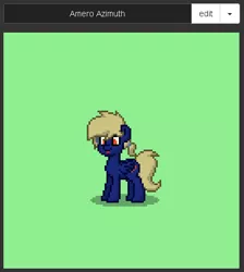 Size: 413x460 | Tagged: safe, derpibooru import, oc, oc:amero azimuth, unofficial characters only, pegasus, pony, pony town, :p, cute, green background, simple background, smiling, solo, tongue out