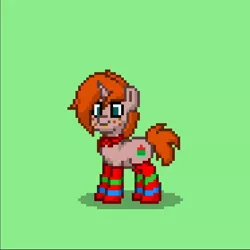 Size: 838x838 | Tagged: safe, derpibooru import, screencap, oc, oc:debra rose, unofficial characters only, pony, pony town, clothes, cute, freckles, socks, stockings, striped socks