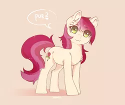 Size: 1280x1075 | Tagged: safe, artist:dagmell, derpibooru import, roseluck, earth pony, pony, :3, behaving like a cat, chest fluff, cute, ear fluff, female, fluffy, head tilt, looking at you, mare, purring