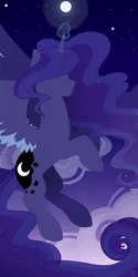 Size: 1024x2048 | Tagged: artist:neonblaze909, derpibooru import, moon, night, princess luna, safe, silhouette, solo