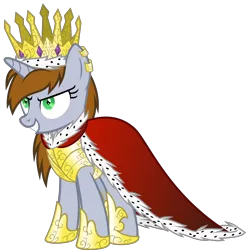 Size: 5897x6000 | Tagged: safe, artist:magister39, derpibooru import, oc, oc:littlepip, unofficial characters only, pony, unicorn, fallout equestria, fanfic, abraxo queen, absurd resolution, cape, clothes, crown, evil, evil grin, fanfic art, female, flash puppet, jewelry, mare, queen, regalia, simple background, solo, transparent background, tyrant, xk-class end-of-the-world scenario