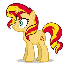 Size: 1102x1103 | Tagged: safe, artist:raindashesp, derpibooru import, sunset shimmer, pony, unicorn, simple background, solo, transparent background, vector