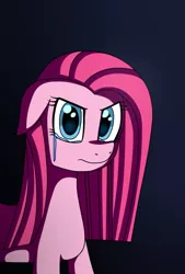 Size: 600x886 | Tagged: artist:bluemoonlightflower, crying, derpibooru import, pinkamena diane pie, pinkie pie, safe, solo