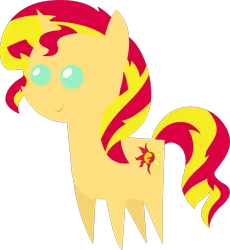 Size: 1278x1390 | Tagged: safe, artist:sketchmcreations, derpibooru import, sunset shimmer, pony, unicorn, equestria girls, inkscape, pointy ponies, simple background, solo, sunset shimmer day, transparent background, vector