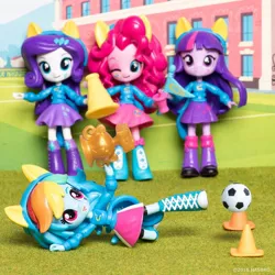 Size: 1080x1080 | Tagged: safe, derpibooru import, official, pinkie pie, rainbow dash, rarity, twilight sparkle, twilight sparkle (alicorn), equestria girls, clothes, doll, equestria girls minis, eqventures of the minis, instagram, irl, photo, skirt, toy