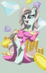 Size: 1200x1920 | Tagged: safe, artist:theroyalprincesses, derpibooru import, coloratura, clothes, countess coloratura, dress, madonna, material girl, solo