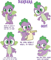 Size: 4084x4811 | Tagged: safe, artist:chiptunebrony, derpibooru import, edit, vector edit, dragon, fanfic, absurd resolution, angry, annoyed, barb, barb is not amused, barbabetes, blushing, bouncing, collage, confused, crying, cute, dialogue, dungeons and dragons, expressions, female, funny, image, implied death, link, looking at you, ogres and oubliettes, png, pose, quotes, rule 63, rule63betes, scroll, simple background, sitting, smiling, solo, surprised, tears of joy, teepublic, transparent background, unamused, vector, waving, whisper