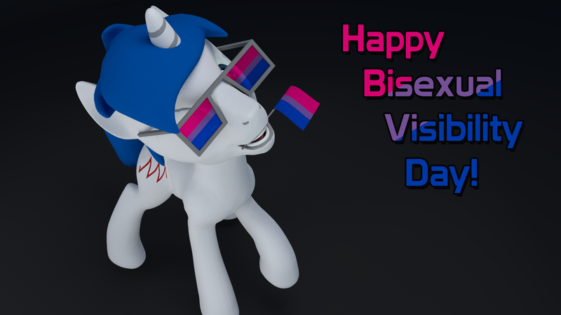 Size: 1920x1080 | Tagged: 3d, artist:deloreandudetommy, bi pride day, bisexuality, bisexual pride flag, blender, derpibooru import, flag, lgbt, oc, oc:supersaw, pride, safe, unofficial characters only