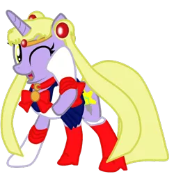 Size: 600x600 | Tagged: artist:cleverderpy, boots, bow, clothes, cosplay, costume, crossover, derpibooru import, gem, gloves, headband, nightmare night costume, oc, oc:cleveryuki, safe, sailor moon, sailor scout, solo, uniform, unofficial characters only
