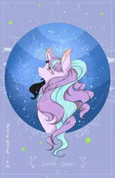 Size: 640x985 | Tagged: safe, artist:qianshoufo, derpibooru import, starlight glimmer, constellation, solo