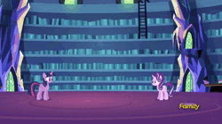 Size: 864x484 | Tagged: safe, derpibooru import, screencap, starlight glimmer, twilight sparkle, twilight sparkle (alicorn), alicorn, pony, every little thing she does, animated, barrier, deflecting, discovery family logo, force field, gif, magic, magic beam, magic blast, shield, spell