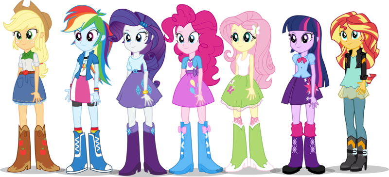 Size: 1863x851 | Tagged: safe, artist:tiredbrony, derpibooru import, applejack, fluttershy, pinkie pie, rainbow dash, rarity, sunset shimmer, twilight sparkle, twilight sparkle (alicorn), equestria girls, balloon, boots, bowtie, bracelet, clothes, cowboy boots, download at source, flash, flash puppet, high heel boots, humane seven, jacket, jewelry, leather jacket, puppet, simple background, socks, transparent background, wristband