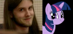 Size: 1426x665 | Tagged: black metal, burzum, derpibooru import, downvote bait, faic, safe, smirk, the implications are horrible, twiface, twilight sparkle, varg vikernes