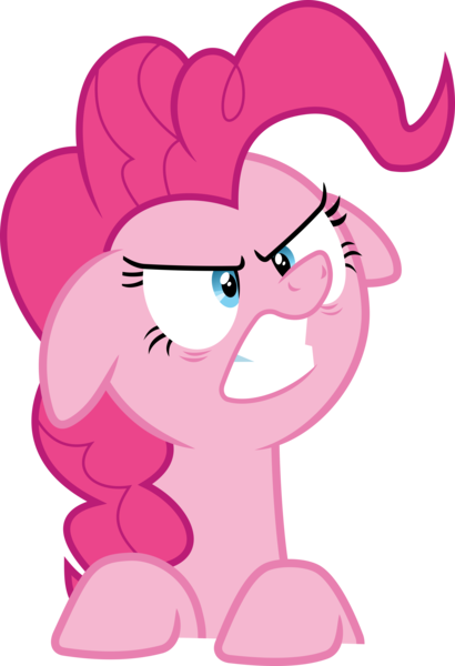 Size: 3726x5459 | Tagged: absurd resolution, angry, artist:kevinerino, derpibooru import, every little thing she does, floppy ears, pinkie pie, safe, simple background, solo, .svg available, transparent background, vector