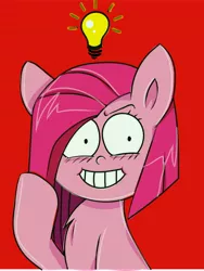 Size: 10204x13554 | Tagged: absurd resolution, artist:pinkamena-chan, derpibooru import, lightbulb, pinkamena diane pie, pinkie pie, safe, solo