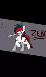 Size: 480x800 | Tagged: artist:kryptorthekreator, derpibooru import, oc, oc:zero izubaki, safe, solo, sword, unofficial characters only, weapon