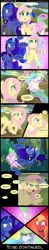 Size: 1000x5150 | Tagged: safe, artist:coltsteelstallion, derpibooru import, big macintosh, fluttershy, princess celestia, princess luna, smarty pants, spike, earth pony, pony, comic:a love letter, celestimac, comic, creeper, dialogue, fluttermac, levitation, love triangle, magic, male, misspelling, now you fucked up, oh shit, shipping, stallion, straight, telekinesis, this will end in tears and/or a journey to the moon, this will end in tears and/or death, what a twist, what have you done?!, you imbecile! you've doomed us all!