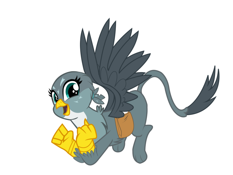 Size: 4508x3383 | Tagged: safe, artist:19crowbar19, derpibooru import, gabby, gryphon, the fault in our cutie marks, simple background, solo, transparent background, vector