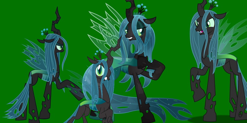 Size: 1366x685 | Tagged: safe, artist:mlpsonic156, derpibooru import, queen chrysalis, changeling, changeling queen, crystal pony, crystallized, female, image, looking at you, png, poses, shadow, simple background, solo, vector, wallpaper