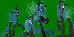 Size: 1366x685 | Tagged: safe, artist:mlpsonic156, derpibooru import, queen chrysalis, crystal pony, pony, crystallized, looking at you, poses, shadow, simple background, solo, vector, wallpaper