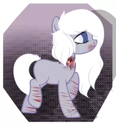 Size: 1222x1321 | Tagged: artist:scarmmetry, blood, crying, derpibooru import, grimdark, oc, oc:tristesse, scar, self harm, sicksona, solo, unofficial characters only