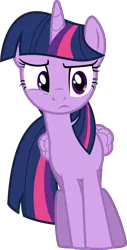 Size: 5409x10638 | Tagged: safe, artist:kevinerino, derpibooru import, twilight sparkle, twilight sparkle (alicorn), alicorn, pony, trade ya, .svg available, absurd resolution, female, folded wings, image, mare, png, questioning glance, simple background, solo, suspicious, transparent background, vector