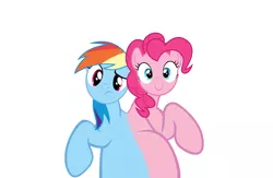 Size: 2676x1740 | Tagged: source needed, useless source url, safe, artist:theunknowenone1, derpibooru import, pinkie pie, rainbow dash, pony, conjoined, female, fusion, lesbian, mare, pinkiedash, shipping, story included, together forever, two heads, wat