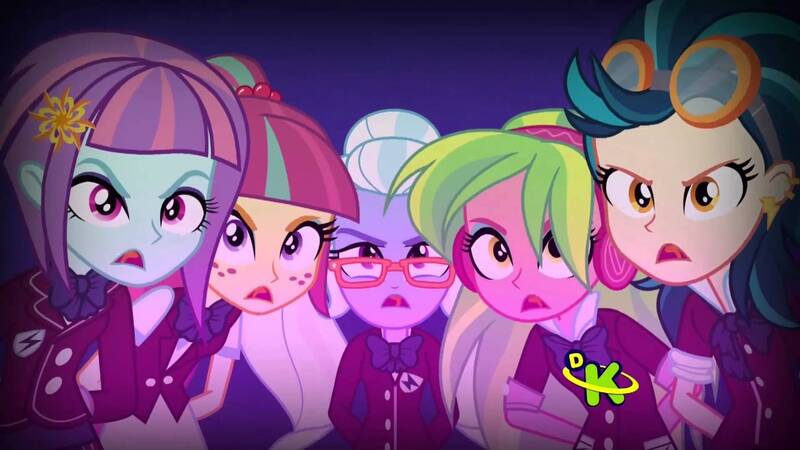 Size: 1920x1080 | Tagged: safe, deleted from derpibooru, derpibooru import, edit, edited screencap, screencap, indigo zap, lemon zest, sour sweet, sugarcoat, sunny flare, equestria girls, friendship games, clothes, discovery kids, female, shadow five, uniform, unleash the magic