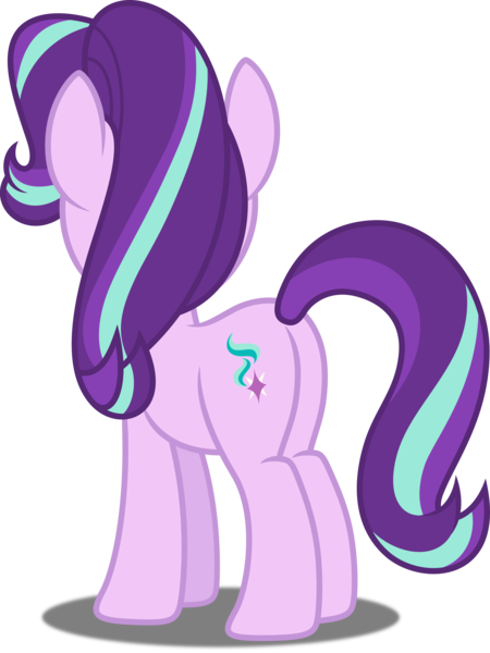 Size: 3754x5000 | Tagged: safe, artist:dashiesparkle, derpibooru import, starlight glimmer, pony, unicorn, every little thing she does, absurd resolution, female, mare, plot, rear view, solo