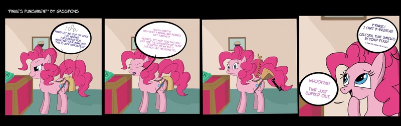 Size: 3258x1021 | Tagged: comic, derpibooru import, face fart, fart, fart fetish, fetish, gas, micro, paper bag, pinkie pie, rarity, suggestive, torture