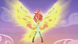 Size: 1024x576 | Tagged: safe, deleted from derpibooru, derpibooru import, screencap, sunset shimmer, equestria girls, my past is not today, solo, sunset phoenix