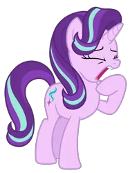 Size: 4200x5600 | Tagged: safe, artist:reginault, derpibooru import, starlight glimmer, pony, unicorn, every little thing she does, .svg available, absurd resolution, eyes closed, raised hoof, simple background, solo, transparent background, vector, yawn