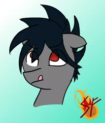 Size: 1189x1393 | Tagged: safe, artist:storm flare, artist:stormflare-2296, derpibooru import, oc, oc:kashimi, unofficial characters only, earth pony, pony, bust, icon, male, my little pony, portrait, simple background, solo