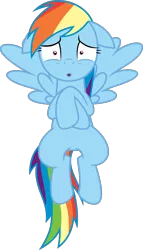 Size: 1200x2092 | Tagged: 28 pranks later, artist:jp, derpibooru import, floppy ears, rainbow dash, safe, scared, simple background, solo, svg, .svg available, transparent background, vector