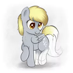 Size: 1150x1150 | Tagged: safe, artist:flufflelord, derpibooru import, derpy hooves, pegasus, pony, chest fluff, drawing, drawn into existence, female, mare, scrunchy face, solo