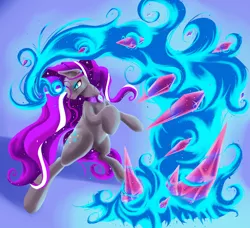 Size: 3000x2732 | Tagged: safe, artist:aerolp, derpibooru import, nightmare rarity, glow, jewels, magic, shards, solo