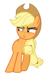 Size: 3500x5669 | Tagged: absurd resolution, .ai available, applejack, artist:masem, derpibooru import, faic, pouting, ppov, safe, sassy, simple background, solo, transparent background, vector