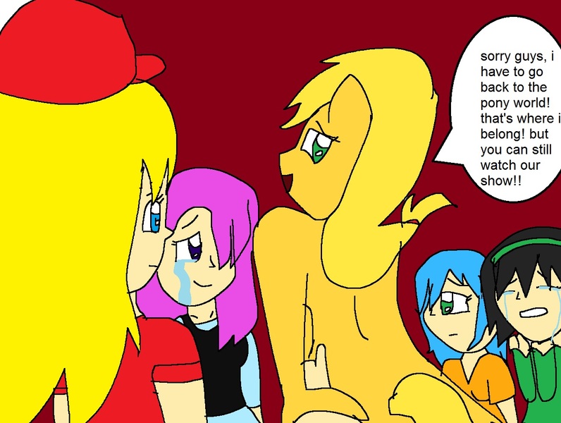 Size: 1296x977 | Tagged: 1000 hours in ms paint, applejack, artist:my little brony friend, comic:the marvelous futajack, crying, derpibooru import, ms paint, questionable