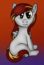 Size: 2125x3168 | Tagged: safe, artist:anonpony1, derpibooru import, oc, oc:tinker toy, unofficial characters only, female, filly, sitting, solo, younger