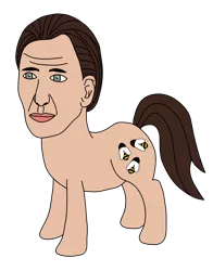Size: 1000x1276 | Tagged: 1000 hours in ms paint, artist needed, derpibooru import, human head pony, ms paint, nicolas cage, perfection, ponified, safe, solo, wat
