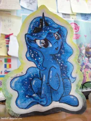 Size: 2448x3264 | Tagged: safe, artist:sweeterwho, derpibooru import, princess luna, pony, solo, traditional art