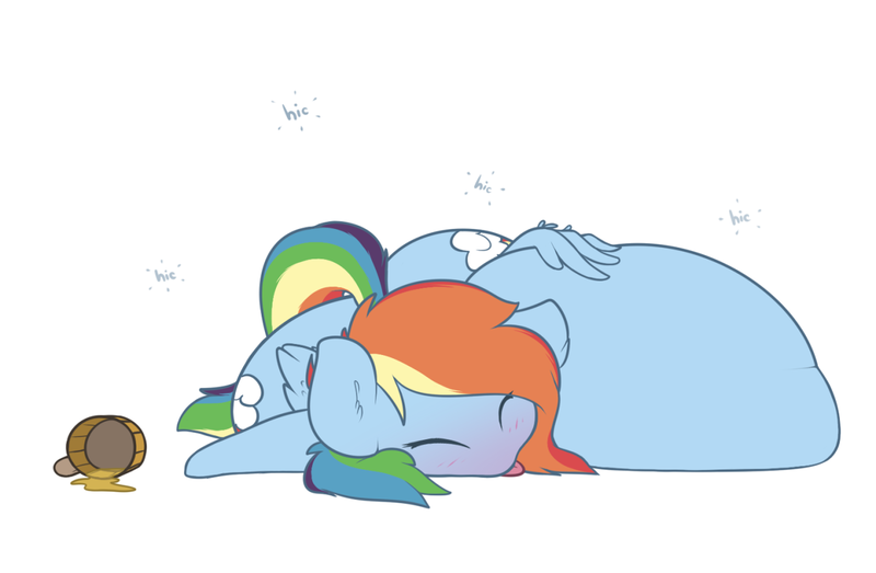 Size: 1280x836 | Tagged: artist:nom-sympony, belly, big belly, bloated, cider, derpibooru import, drunk, drunker dash, female, impossibly large belly, inflation, questionable, rainbow dash, solo, solo female