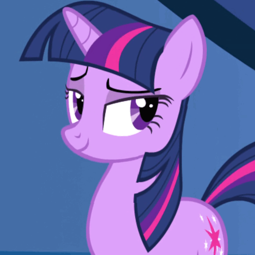 Size: 503x503 | Tagged: safe, derpibooru import, edit, edited screencap, screencap, twilight sparkle, unicorn, friendship is magic, animated, blinking, gif, lidded eyes, loop, solo, unicorn twilight