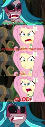 Size: 1500x4200 | Tagged: safe, artist:orin331, derpibooru import, edit, edited screencap, screencap, fluttershy, gaea everfree, gloriosa daisy, equestria girls, legend of everfree, angry, cartoon network, clod, clothes, comic, faic, freckles, magical geodes, open mouth, peeved, peridot (steven universe), reference, rekt, solo, steven universe, swearyshy, yellow diamond (steven universe)
