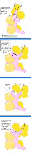 Size: 1165x5828 | Tagged: suggestive, artist:sny-por, derpibooru import, oc, oc:lola balloon, unofficial characters only, pony, ask, balloon, balloon fetish, blushing, comic, cute, embarrassed, heart, hug, shrunken pupils