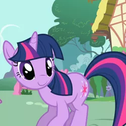 Size: 1008x1008 | Tagged: safe, derpibooru import, screencap, twilight sparkle, pony, unicorn, friendship is magic, animation error, cropped, faic, female, layering fail, mare, missing nose, solo, unicorn twilight