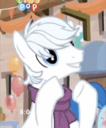 Size: 300x360 | Tagged: safe, derpibooru import, screencap, double diamond, party favor, pony, to where and back again, animated, clapping, cropped, cute, double dawwmond, gif, solo focus