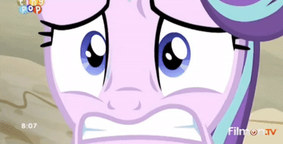 Size: 400x204 | Tagged: safe, derpibooru import, screencap, starlight glimmer, pony, to where and back again, animated, anxiety, gif, ptsd glimmer, solo